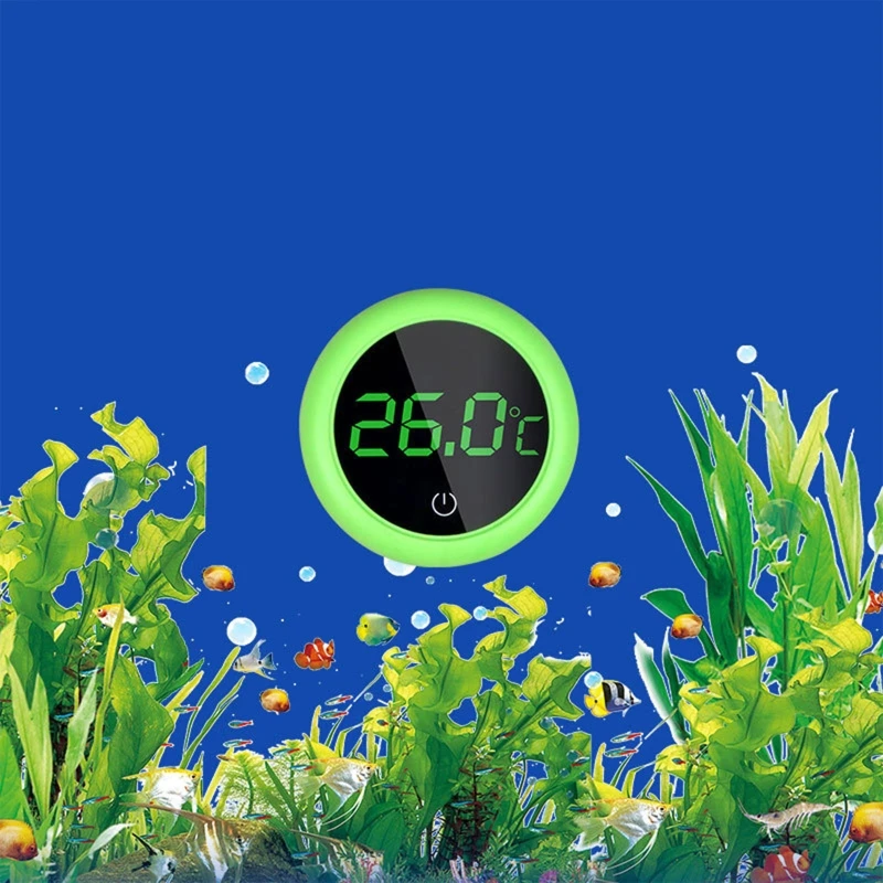 LED Digital Aquarium Thermometer Stick-on for Tank Temperature  Accurate Reading for TOUCH SCREEN for REPTILE Terr 87HA