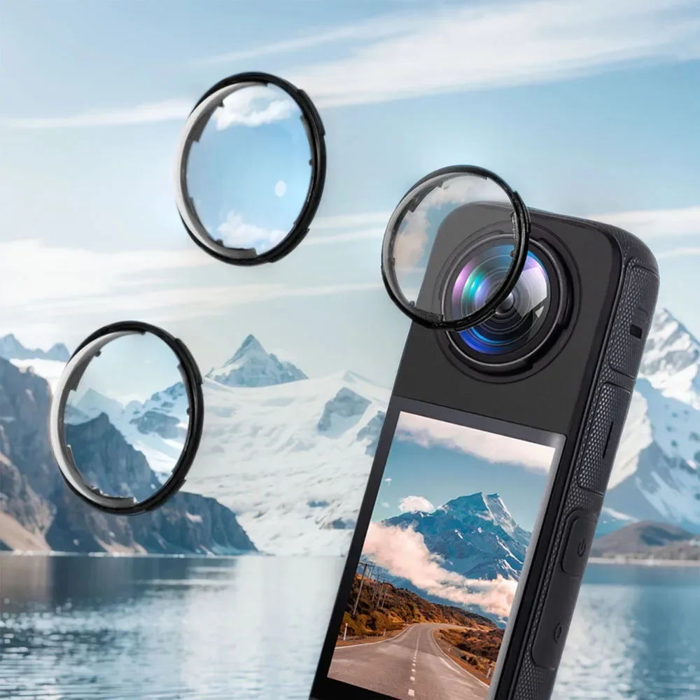 PC Len مرآة واقية ل Insta360 X4 المضادة للخدش غطاء العدسة حامي غطاء الدورية واقية ملحقات الكاميرا الرياضية