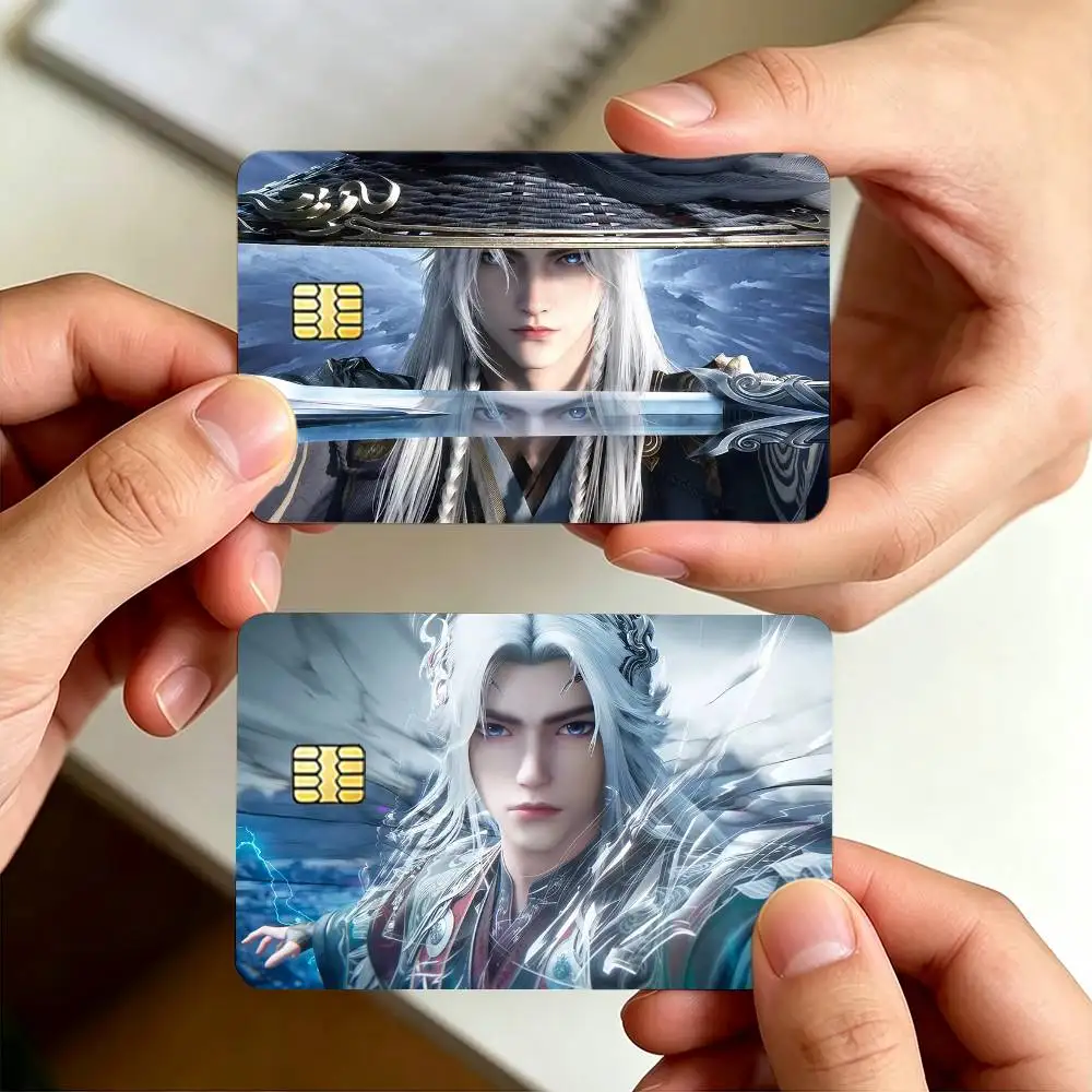 ANIME W-Wang L-Lin R-Renegade I-Immortal Decorative Waterproof Film Skin Cover Credit Card Stickers Debit Front Bank Bus Pass