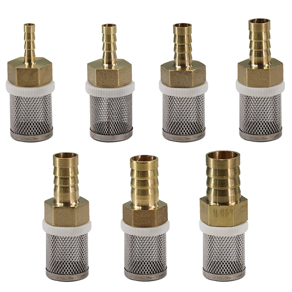 1PCS 6/8/10/12/14/16/19mm Brass 304 Stainless Steel Strainer Hose Filter Adapter Tube Coupling Joint Garden Watering Accessories