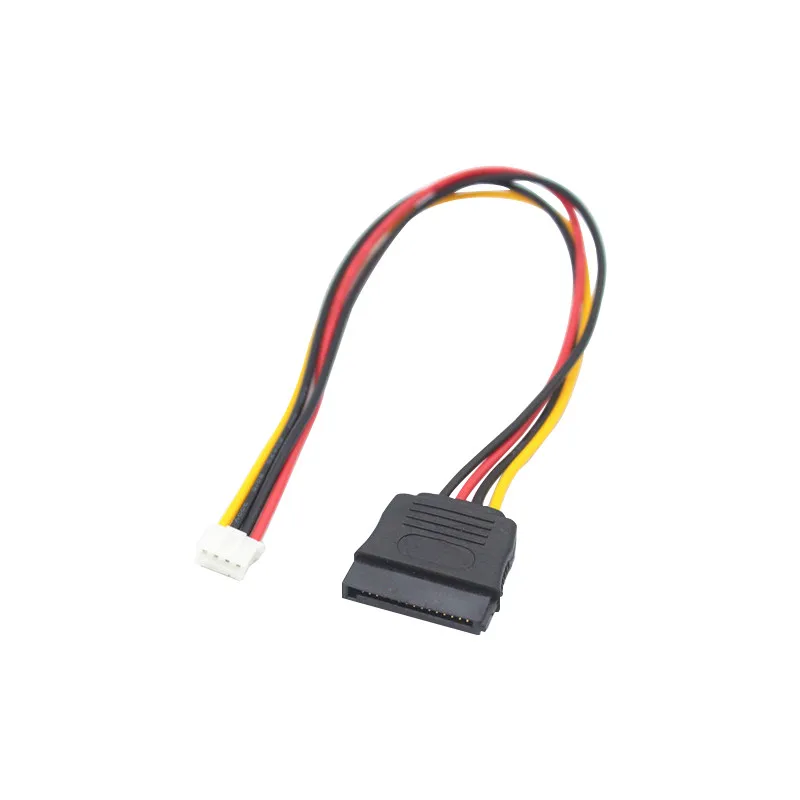 Cordon d'alimentation ITX pour carte mère, câble d'alimentation SATA 600 15P 600 à 4 broches, 2.0mm, 35cm, 1 pièce