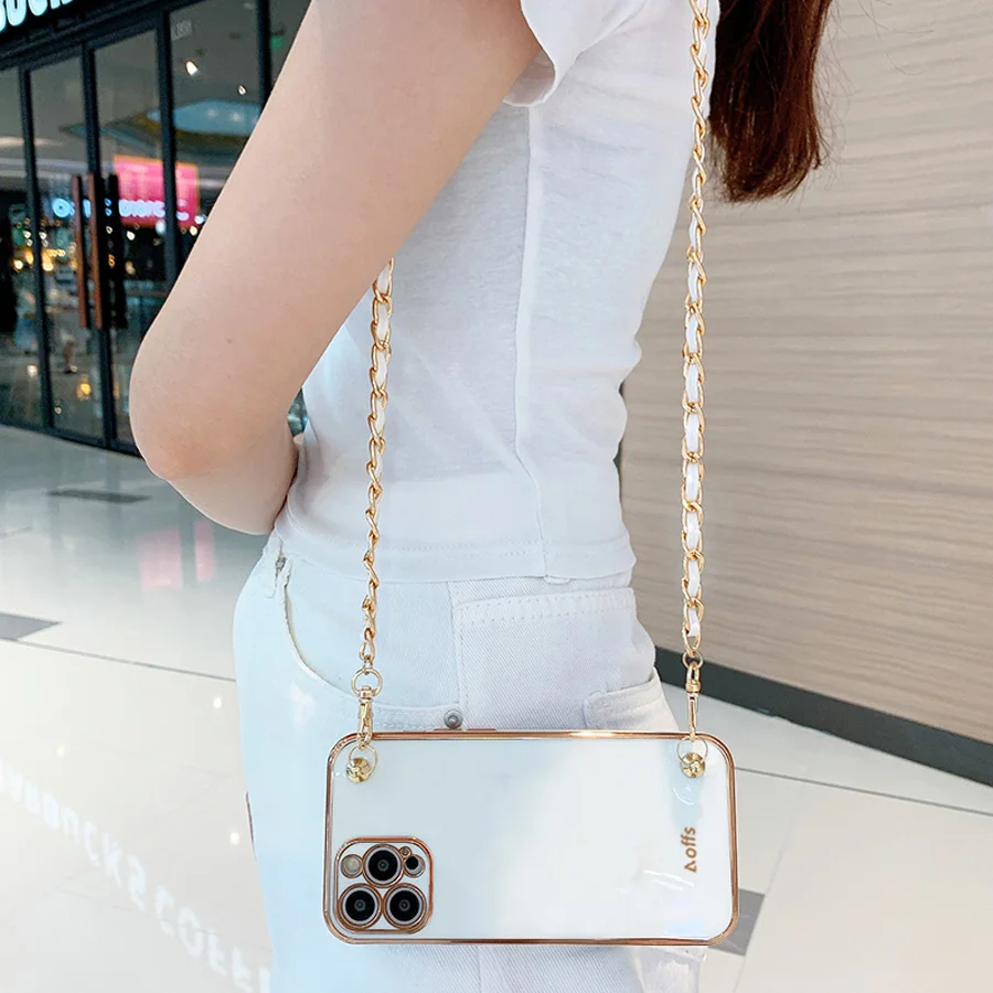 Crossbody Necklace Lanyard Leather Case For Samsung Galaxy S26 S25 S24 S23 S22 S21 Ultra S20 FE Note 20 Plus Protection Cover