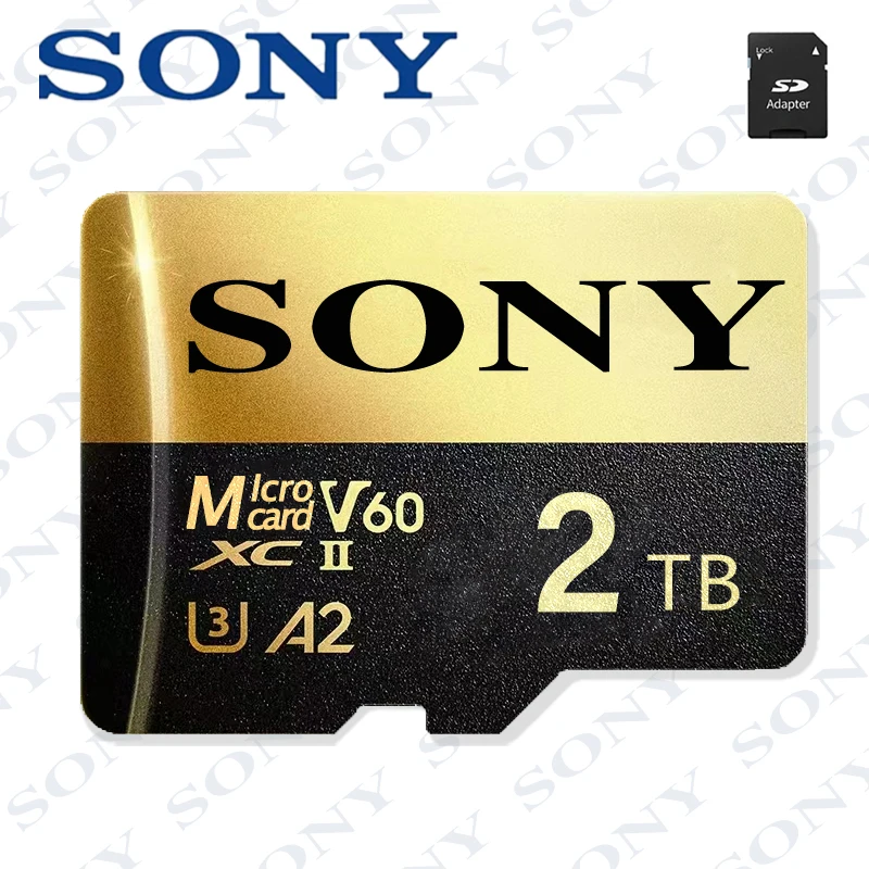 การ์ด Sony Micro SD ของแท้2TB การ์ดความจำความเร็วสูง128GB 256GB 512GB แฟลชการ์ดไมโคร SD 1024GB สำหรับโทรศัพท์มือถือกล้องโต๊ะพีซี