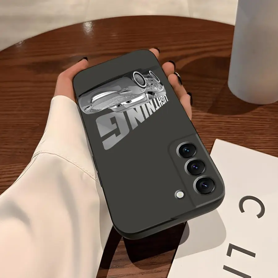 Coole Lightning McQueen Disney Hülle für Samsung Galaxy S20 S24+ S22 S25+ S9 S23 FE S24 Plus S25 Ultra S21 Soft Back Phone Cover