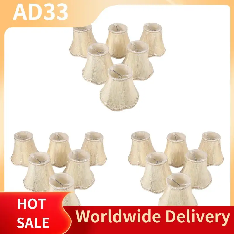 

Top Deals Set Of 18 Chandelier Shades,ONLY For Candle Bulbs,Clip-On Fitter Lamp Shades