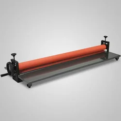 130x38x22 cm Cold Laminator Machine Manual Vinyl Photo Film Cold Laminator Hand Crank Pressure Cold Roll Laminator