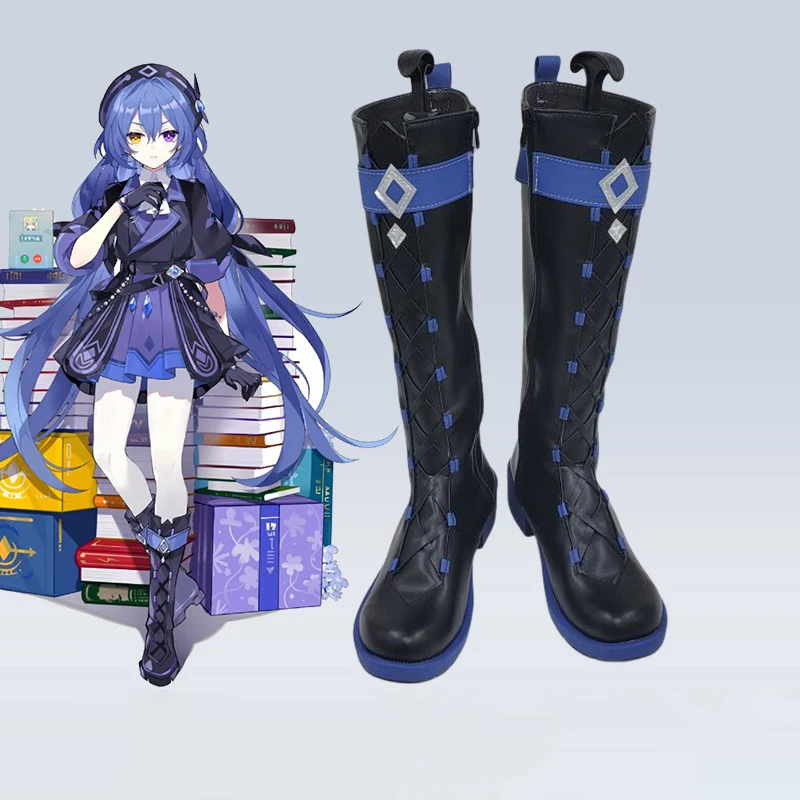 Arkria hroptr cosplay sapatos de couro do plutônio honkai impacto 3 cosplay adereços botas de carnaval de halloween feito sob encomenda