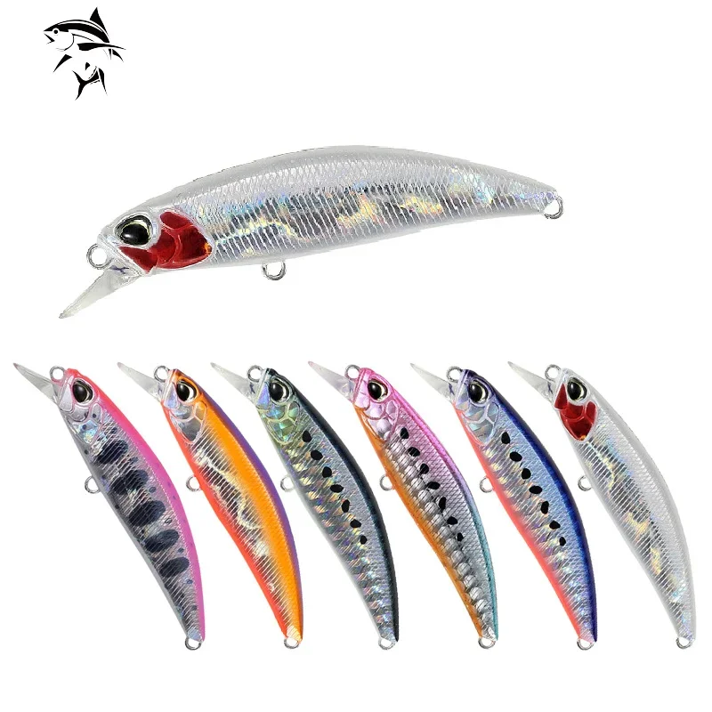 Best Price 60mm 6.5g 60mm Fishing Gear Shone Lures 2021 Minnow Crank Fixed Weight Wobbler Bait Isca Artificial