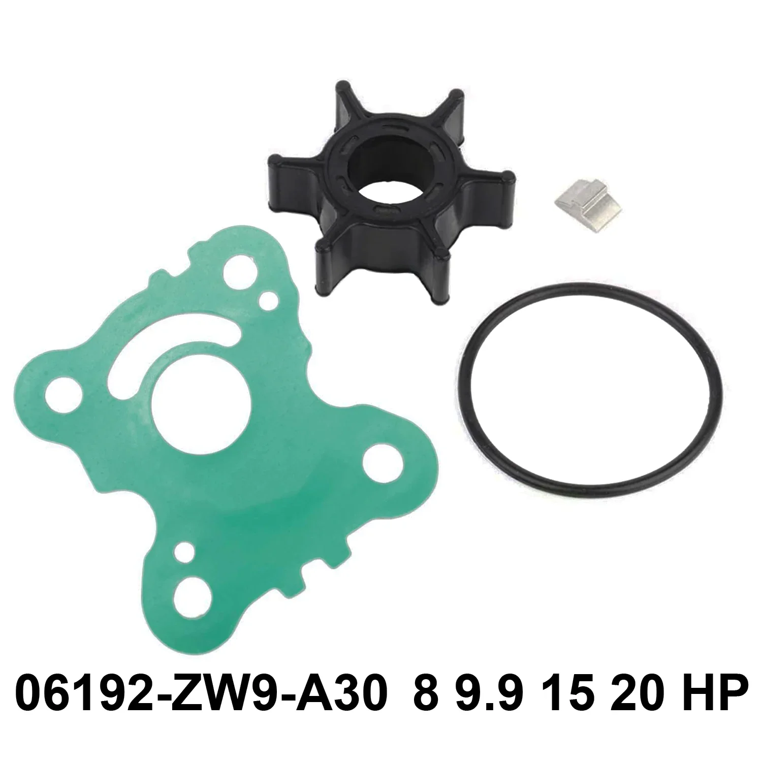 06192-ZW9-A30 Fit Honda 4 5 6 7.5 8 9.9 15 20 25 30 40 50 75 90 100 115 130 - 250 HP Buitenboordmotor Waterpomp Waaier Service Kit