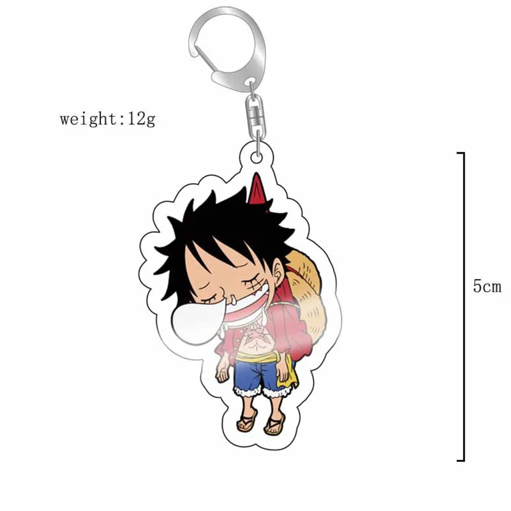 ONE PIECE Action Figures Luffy Acrylic Key Chain Pendant Anime Peripheral Bag Pendant Toys ONE PIECE Party Gift