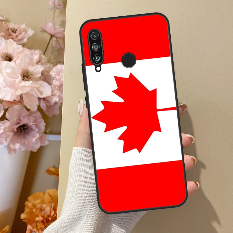 Canada Canadian Flag For Honor 50 8X 9X 10i Case For Huawei P50 Pro P20 P40 P30 Lite P Smart 2021 Nova 5T Cover