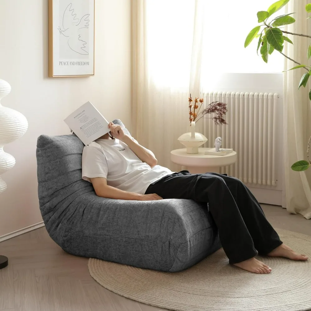 Floor Sofa for Adults, Fireside Chair, Soft and Stylish Togo Sofa for Bedroom, Living Room and More, Super Comfy Bean Bag Chair