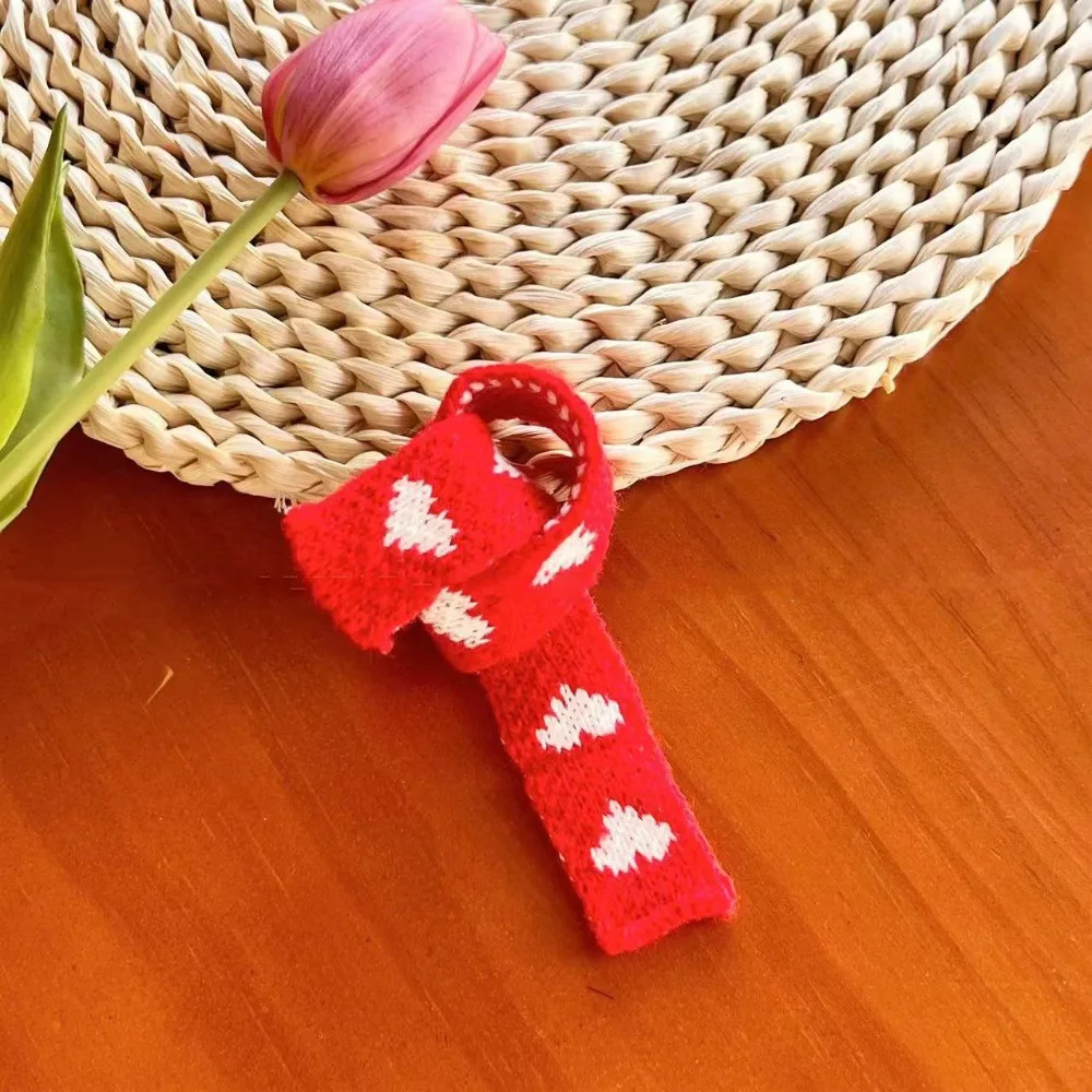 ผ้าพันคอแฟชั่นคริสต์มาสหลากสี ทำมือ ลายหมีน้อย ผ้าพันคอ DIY สำหรับตกแต่งเสื้อผ้า ขนาดเล็ก สำหรับตุ๊กตาผ้าฝ้ายขนาด 10~15 ซม.