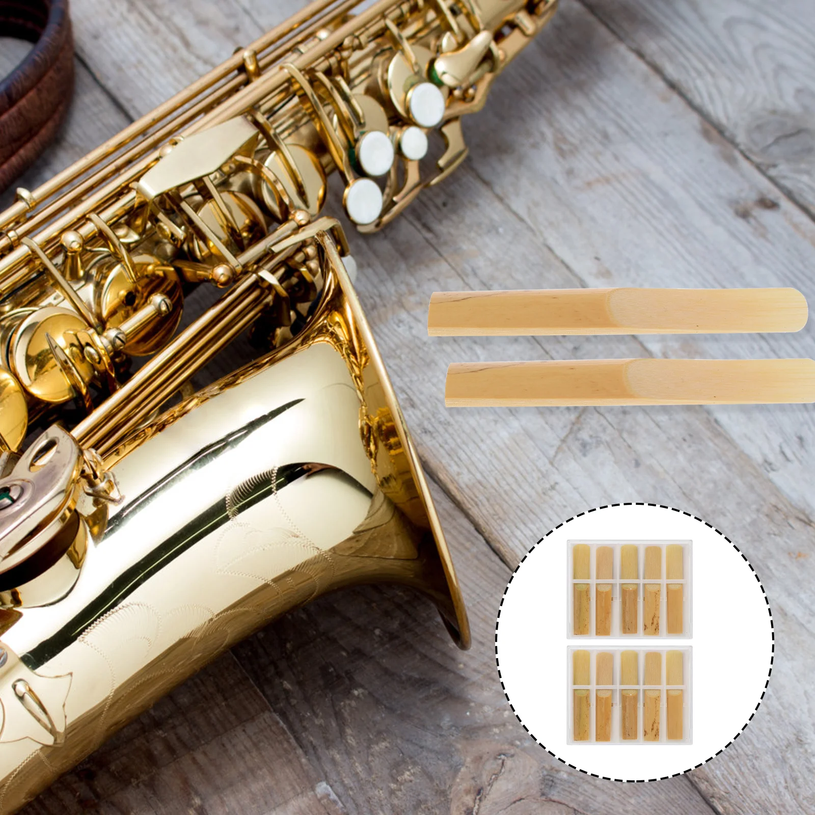 

10pcs Clarinet Reeds Handmade Premium Reed For Beginner Instrument Accessories Clarinet Playing Tool Saxophone Supplies