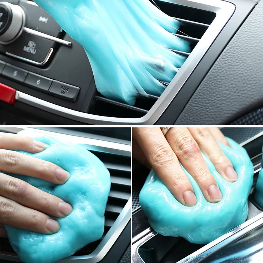 Gel de limpeza do carro multifuncional saída ventilação ar painel portátil ferramenta limpeza mágica nenhum traço lavagem lama removedor poeira sujeira limpa