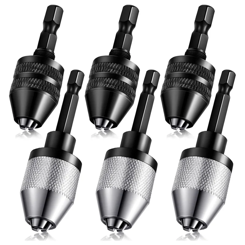 

ELEG-Keyless Drill Chuck Bit,Keyless Drill Chuck Fast Change Converter Extension Screwdriver Drill Adapter0.3-6.5/0.3-3.6Mm
