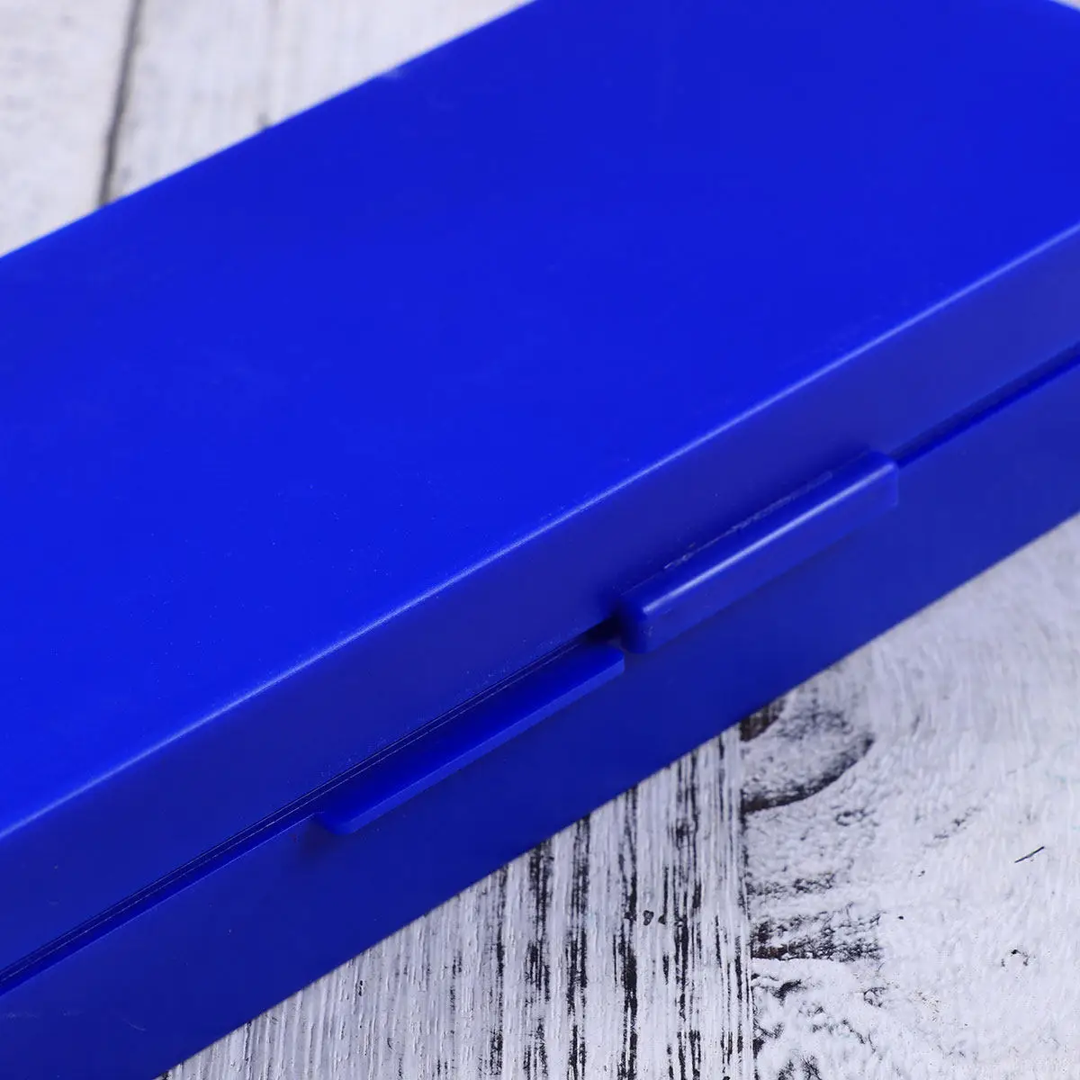 

Microscope Slide Storage Box Capacity Plastic Slide Holder with Numbered Content Sheet Top Hinged Security Lid for Lab