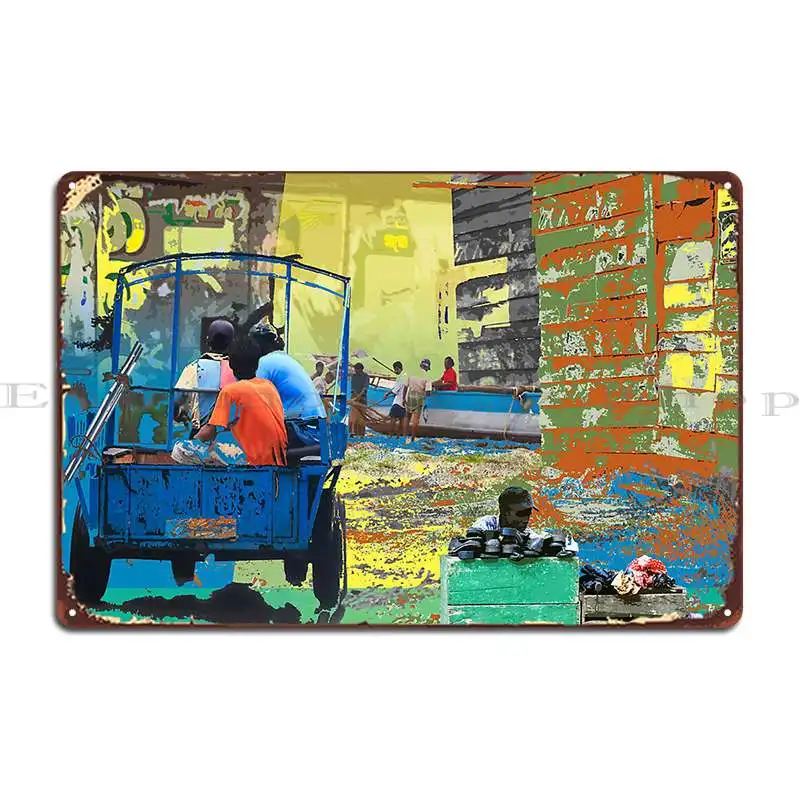 Sri Lanka At Work Metal Signs Club Custom Pub Wall Decor Mural Tin Sign Poster