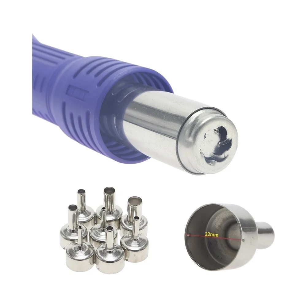 Heated Hot Air Handle for KADA For 9803D+ For 2018D+ For 903D Station 8 Holes Fast Response 750W Heating Element