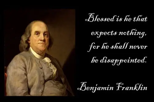 Benjamin Franklin Famous Quote Poster, Magnet, A Metal Tin Sign 12 x 18