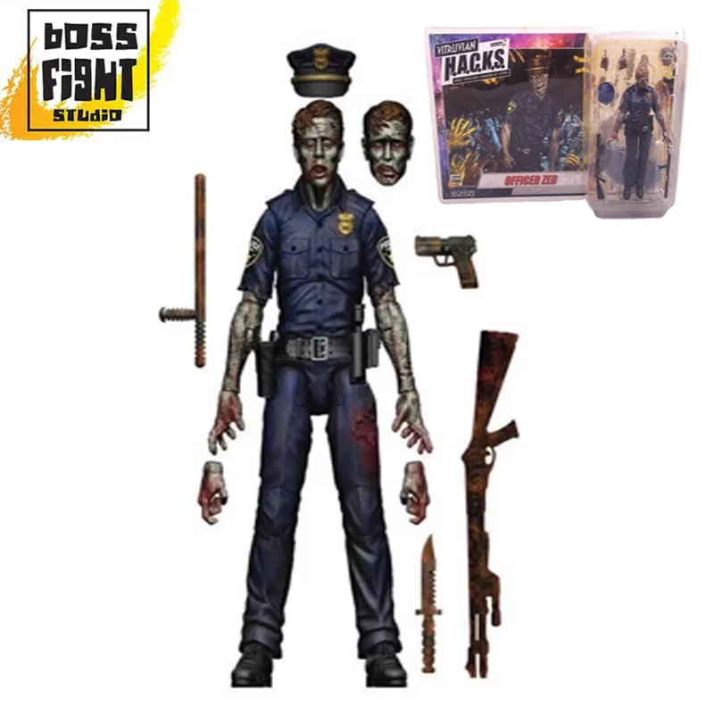 

Boss Fight Studio Zombie Z Series 3.75 Inch 1/18 Zombie Police BFS Action Figures Model Toy Walking Dead