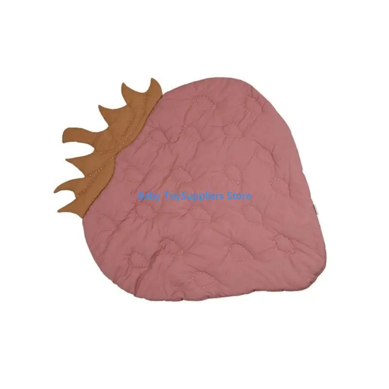 R1WF سجادة أرضية قطنية للأطفال للزحف للعب سجادة سجادة لتزيين بطانية غرفة الأطفال