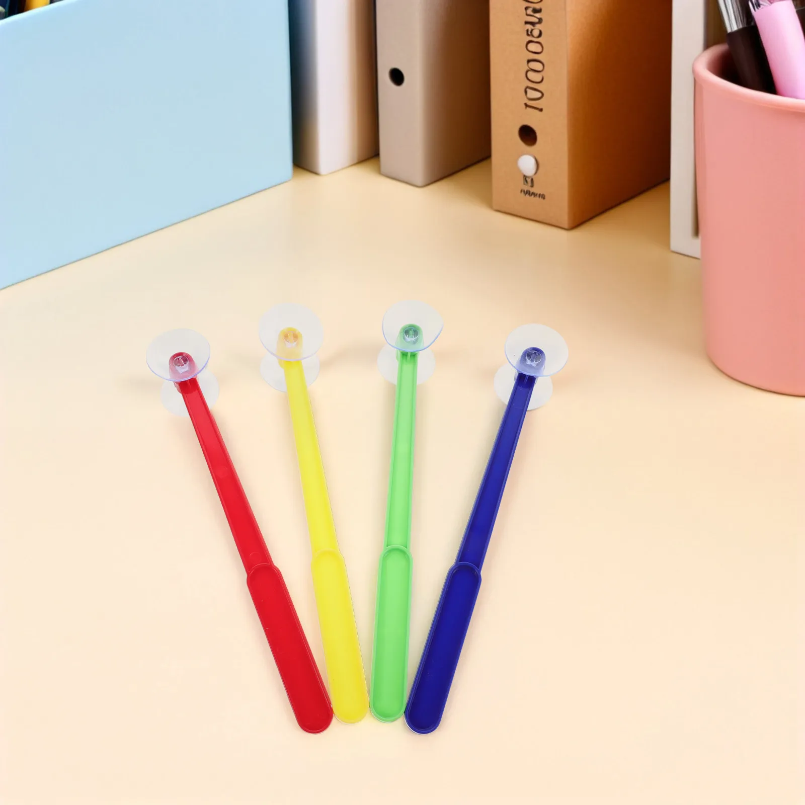 12Pcs Suction Cup Hammer Montessori Training Quick Reaction Learning Equipment Preschool Science Teaching Supplies Small Hammer