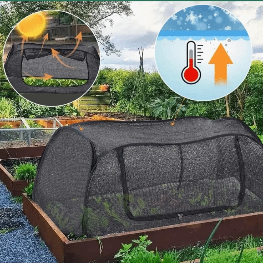 

Pop Up Plant Cover Protector Clear PVC Breathable Waterproof Frost Bird Insect Guard Garden Cloche Winter Outdoor All Season
