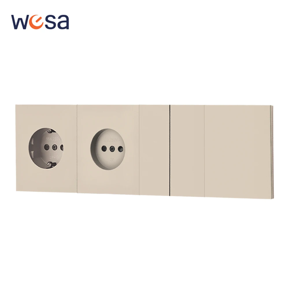 Interruptor basculante cálido, Panel integrado, interruptor de luz, sensación de piel, toma de corriente de pintura, toma de pared, pintura combinada integrada DIY