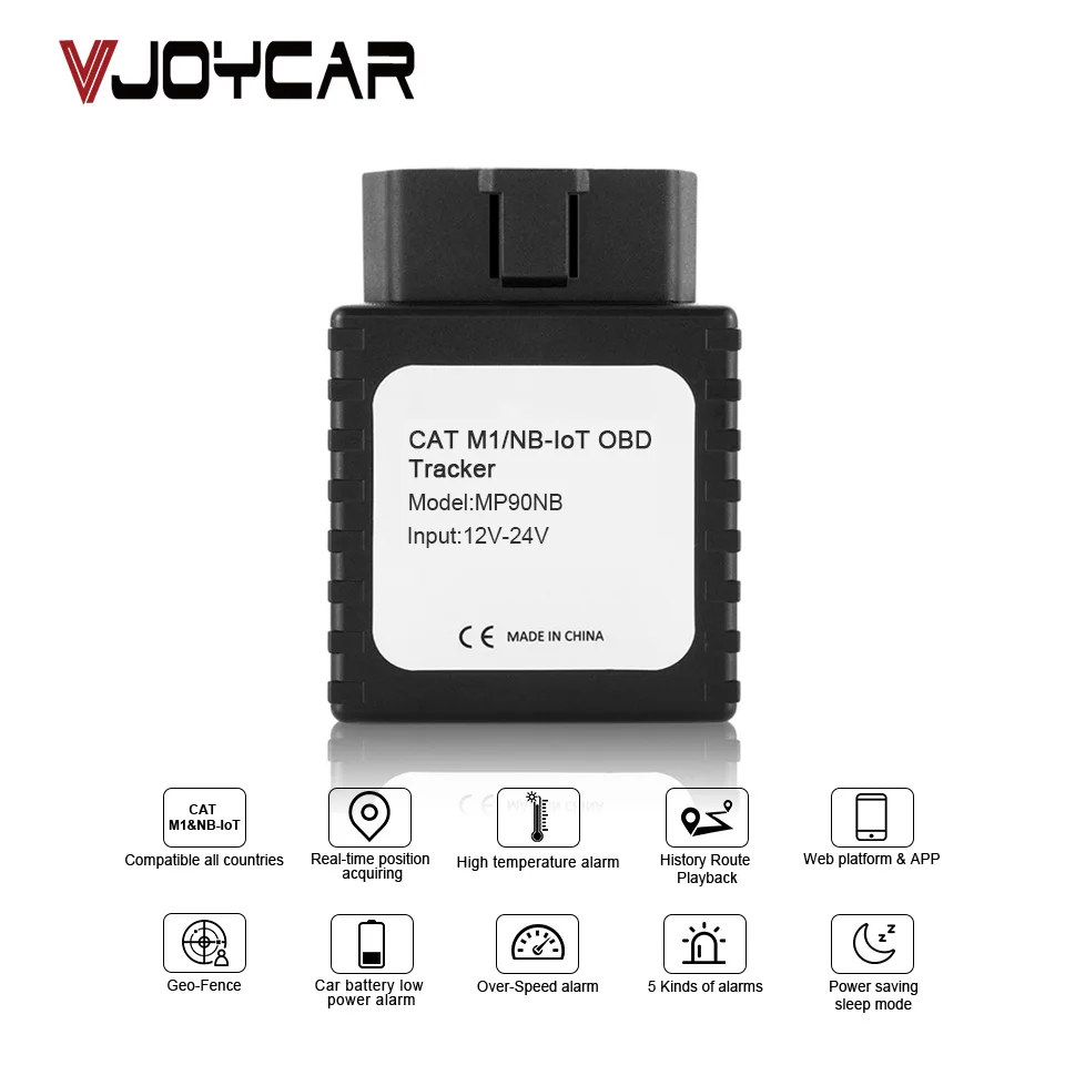 Localizzatore GPS 4G con scheda SIM Obd2 con funzione diagnostica Vjoycar MP90 NB - loT Lte risparmia energia