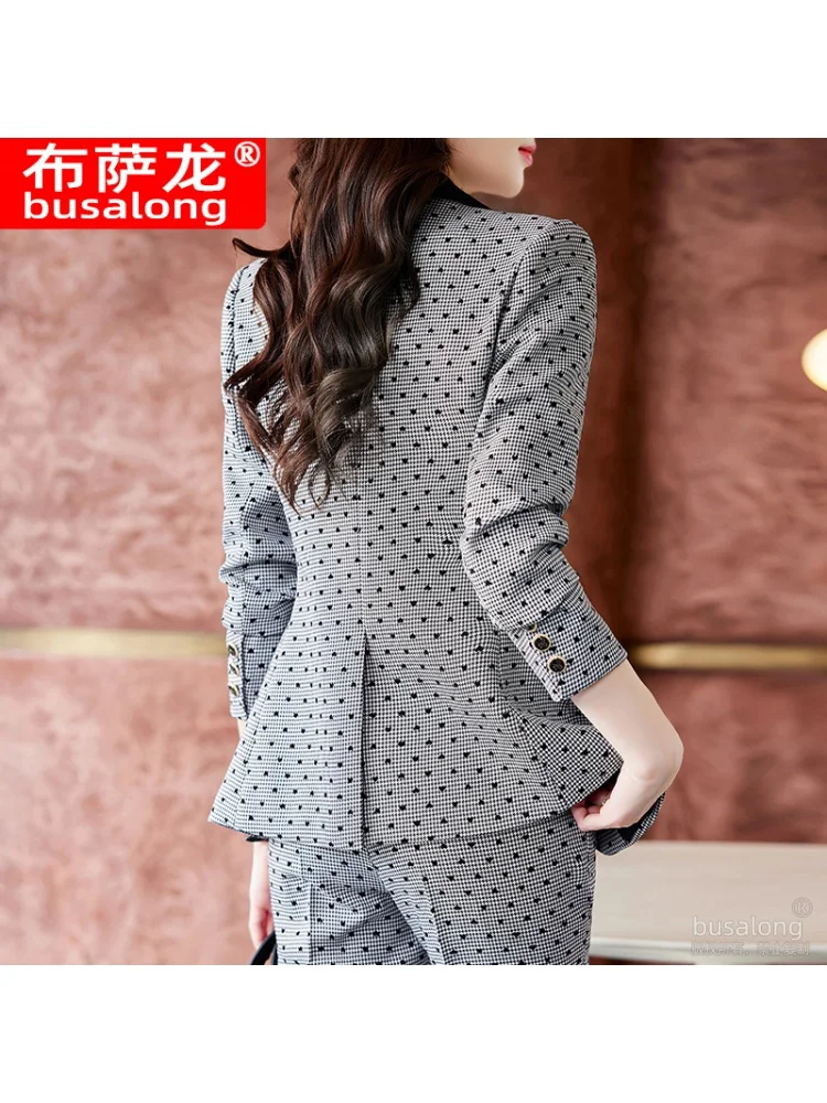 Autumn and Winter Women's Suit Business Wear Women's Suit Work Clothes Formal Wear Ol Slim Suit Fashion Work Clothes