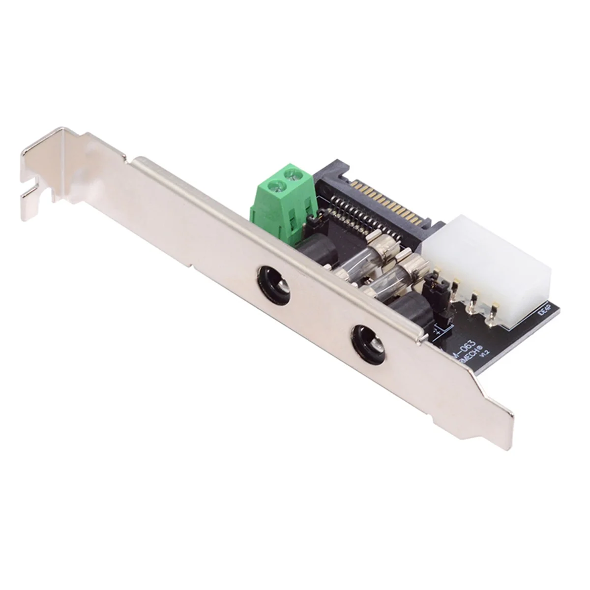 DC5.5mm 1-to-4 DC 12V 5V Power Card Output Intelligent Control Management System Power System with PCI-E Bracket