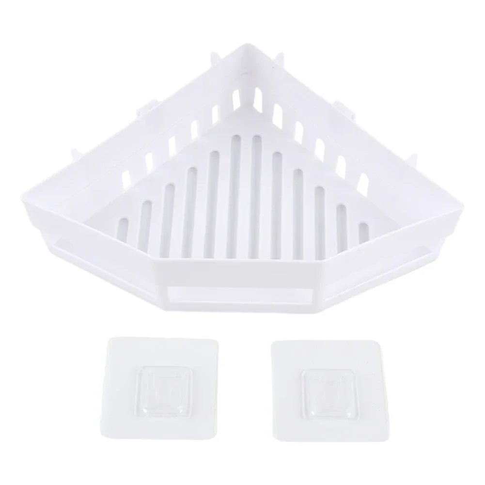 Shelf Storage Triangle Plastic White Triangle Storage Rack Toilet Storage Rack Kitchen Bathroom Toiletries Rack Storage Triangle