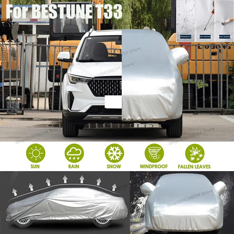 

For BESTUNE T33 Auto parts Anti snow Anti dust Sunscreen Anti-uv Anti peeling paint And Anti Rainwater 210t car cover Car cover