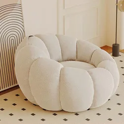 Canapés matelassés minimaux incurvés modernes du milieu du siècle, pouf classique, salon, maison préfabriquée