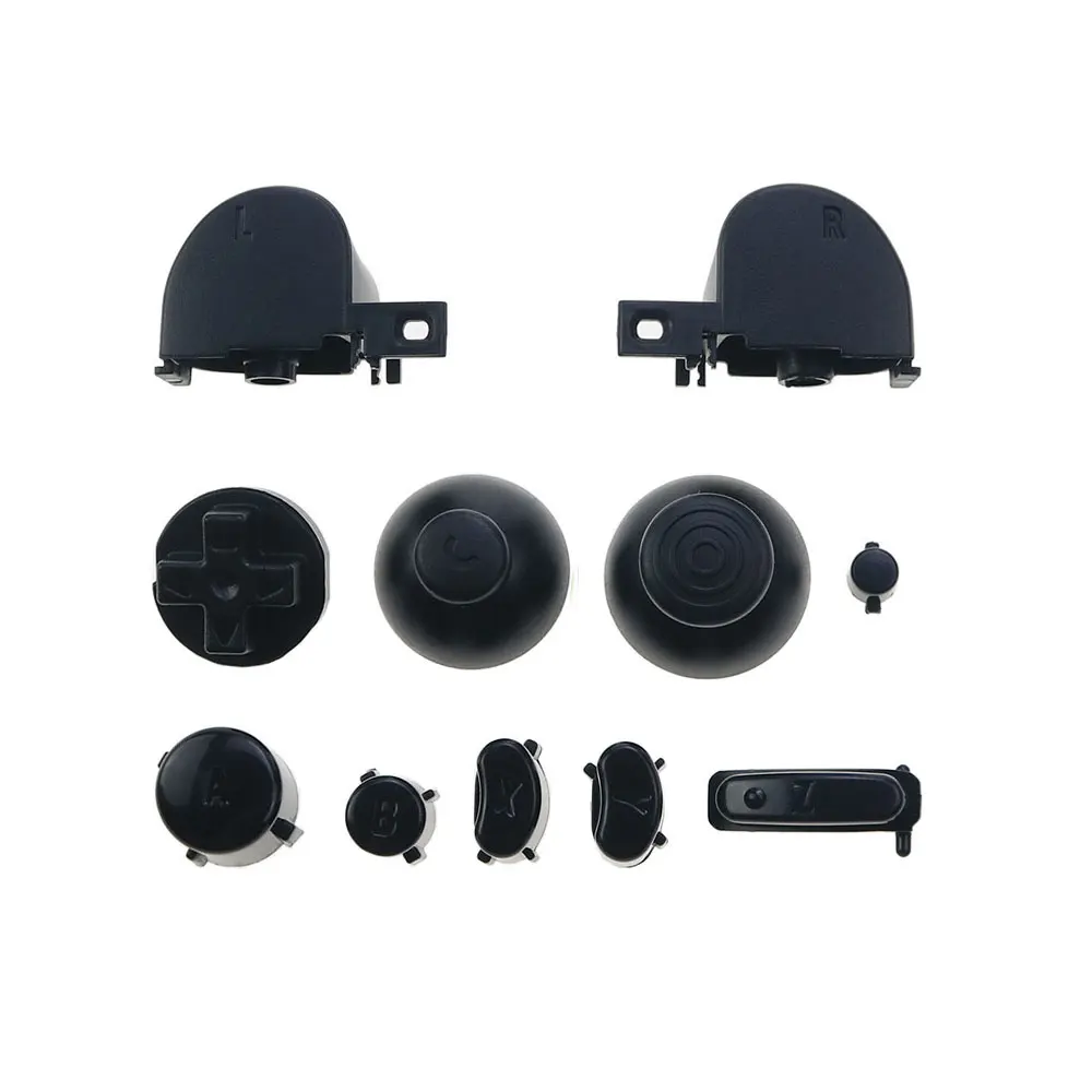 JCD 1Set Full Set L R ABXY Z Keypads Buttons With Thumbsticks Caps For Nintend GameCube NGC D-Pads Power ON OFF Buttons