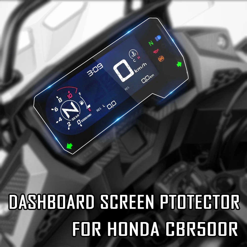 

For Honda CB650R CBR650R CBR500R CB500F CB500X 2019 2020 2021 Dashboard Screen Protector Cluster Scratch Screen Protection Film