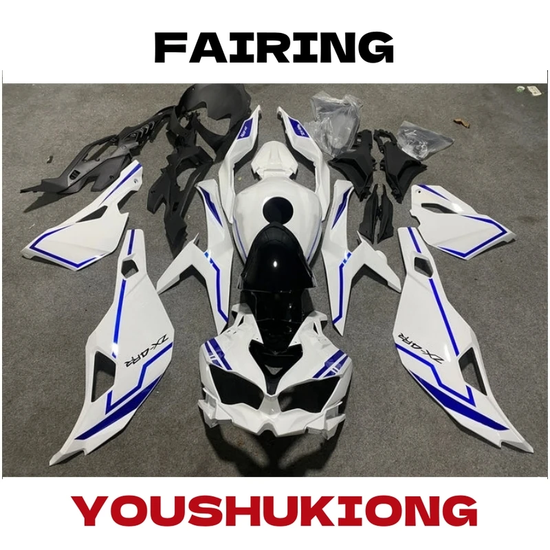 

Комплект черно-белого обтекателя подходит для Kawasaki Ninja ZX25R ZX4R ZX4RR 2019-2025 гг.