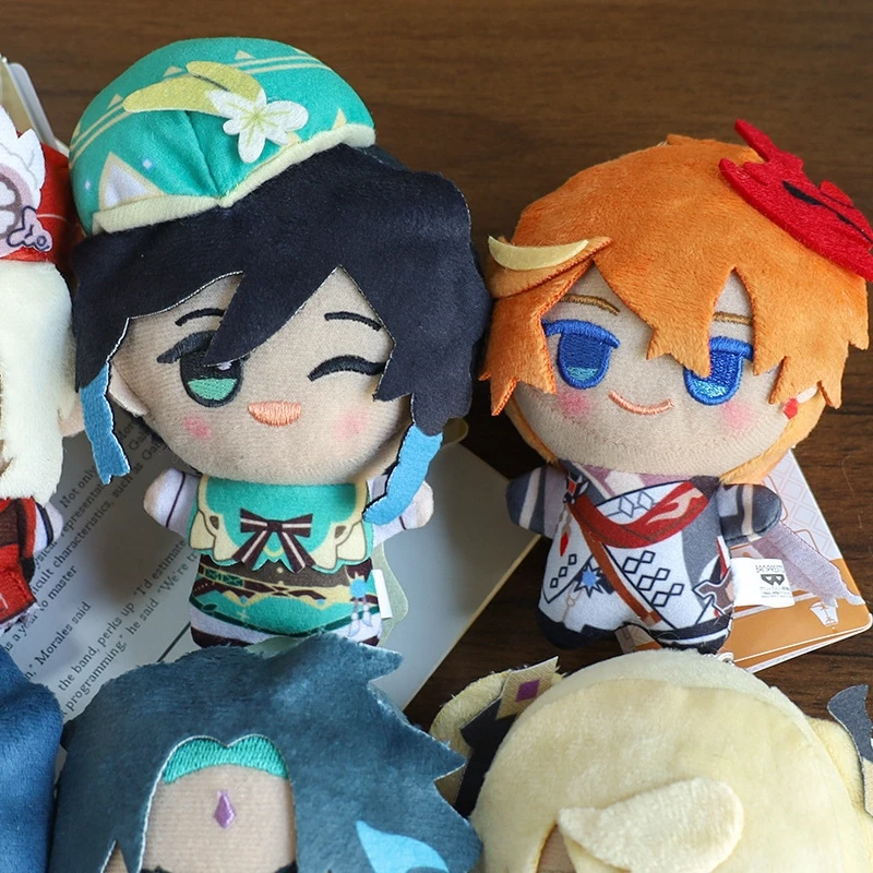 Tartaglia Kaeya Diluc Venti Xiao Klee Peluche Mini Ciondolo per bambola appesa per zaino Decorazione auto per adolescenti Anime Regalo di Natale