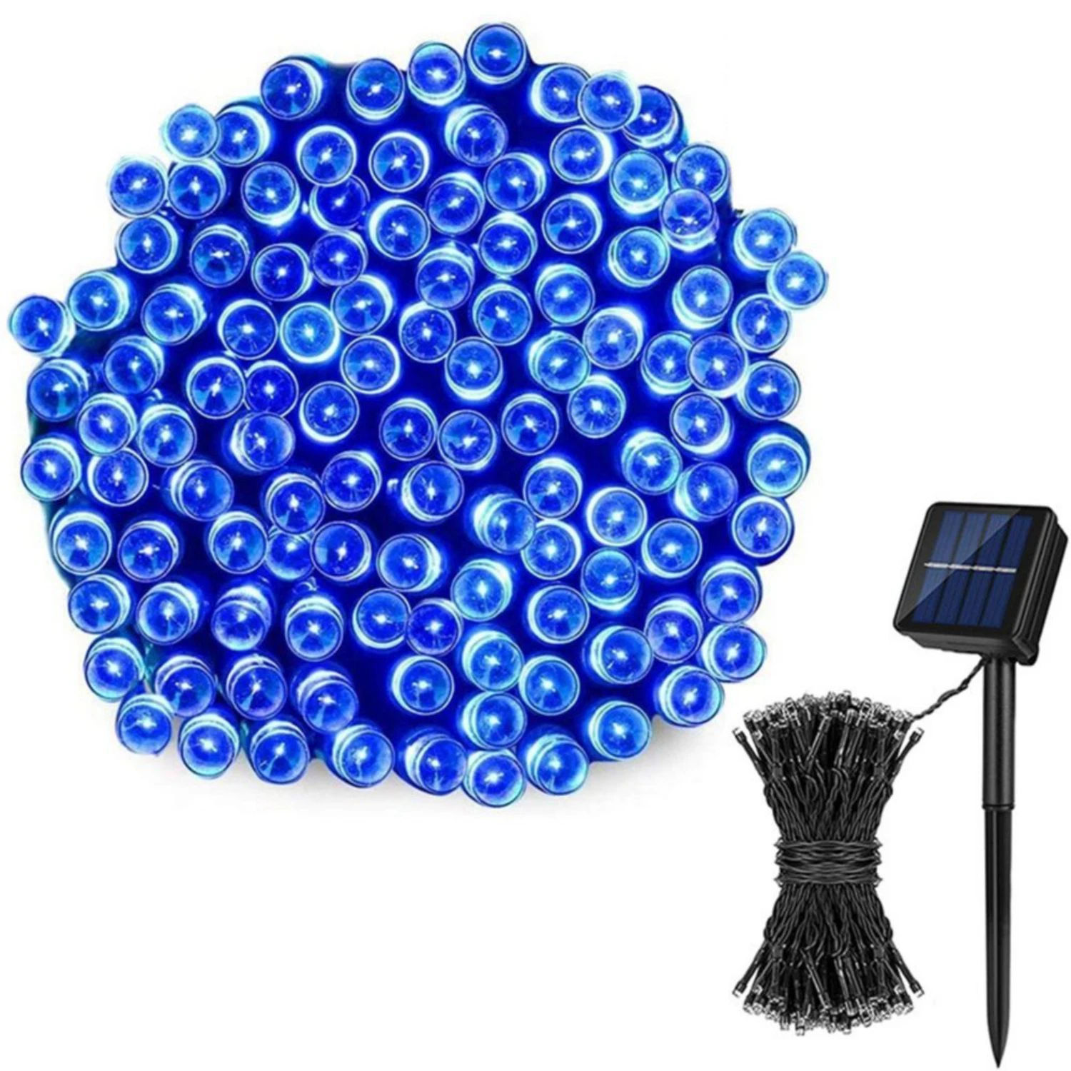 

Clearance Solar String Lights Outdoor 72Ft 200 LED Christmas Lights with 8 Lighting Modes - Waterproof Decorative Lights for Par
