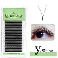 Lashprofessor W Shape Eyelash Extension 3D 4D 5D Premade Volume Fan YY High Quality Natural Faux Mink Individual Lashes Clusters