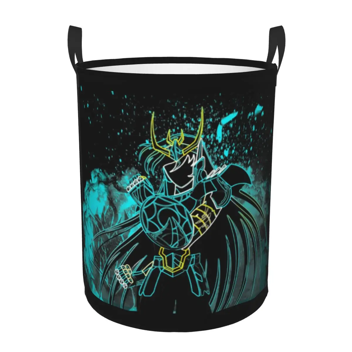 Soul Of The Dragon Laundry Hamper Large Clothes Storage Basket Saint Seiya Knights of the Zodiac Toy Bin Organizer for Kids