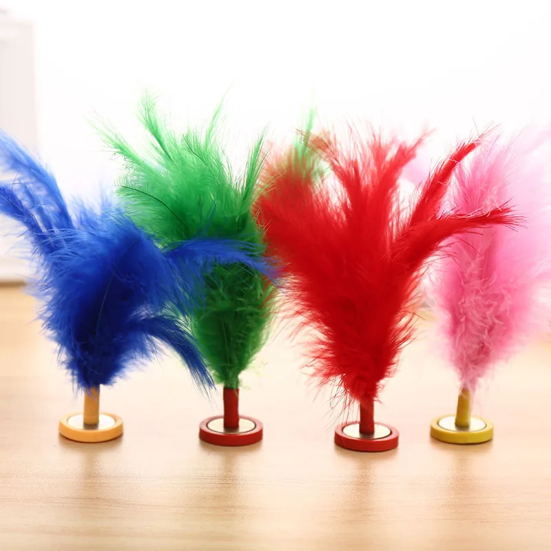 5PCS Colorful Feathers Kick Shuttlecock Chinese Jianzi Fitness Entertainment For Physical Exercise Foot Sports Outdoor Toy Game