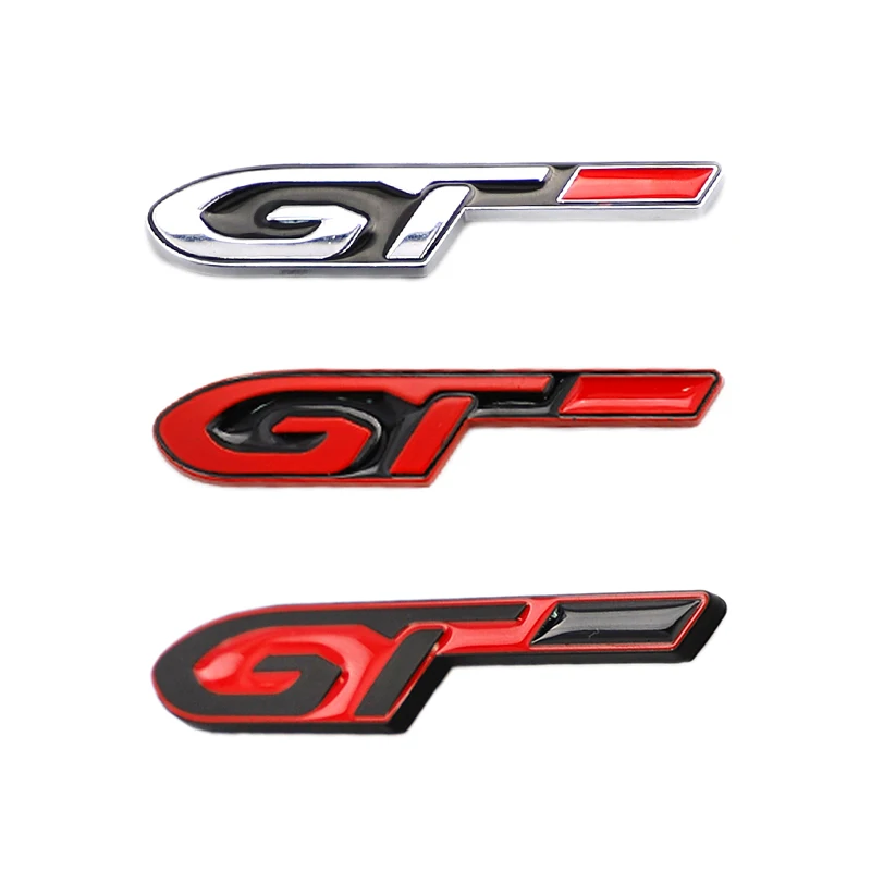 

2pcs 3D Metal GT Car Letter Rear Tail Trunk Decals Emblem Badge Sticker Decal Styling for Mercedes Benz Accessories Mazda 3bl