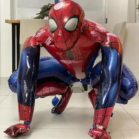 Grands ballons Spiderman 3D pour anniversaire, ballon en aluminium Iron Man, Hulk Boy, décor de fête prénatale, super-héros, jouet gonflable pour enfants