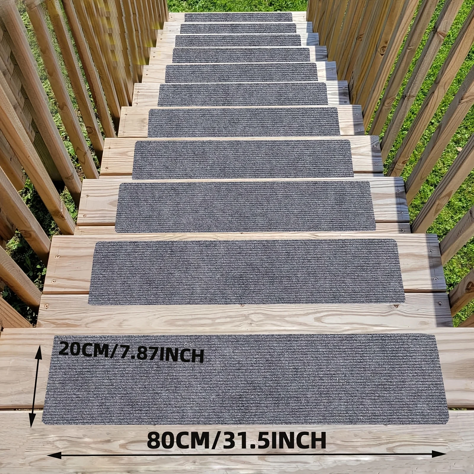 1PC Anti-slip Solid Color Stair Treads,  Use - Suitable for Wood, Metal, Concrete, Pet-friendly, and Home Decoration.