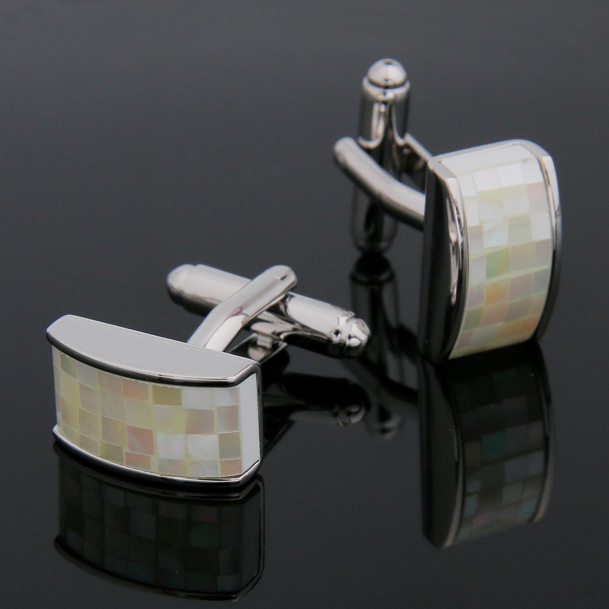 

Cufflinks for Men TOMYE XK24041 Luxury Cute Shell Copper Silver Color Shirt Cuff Links