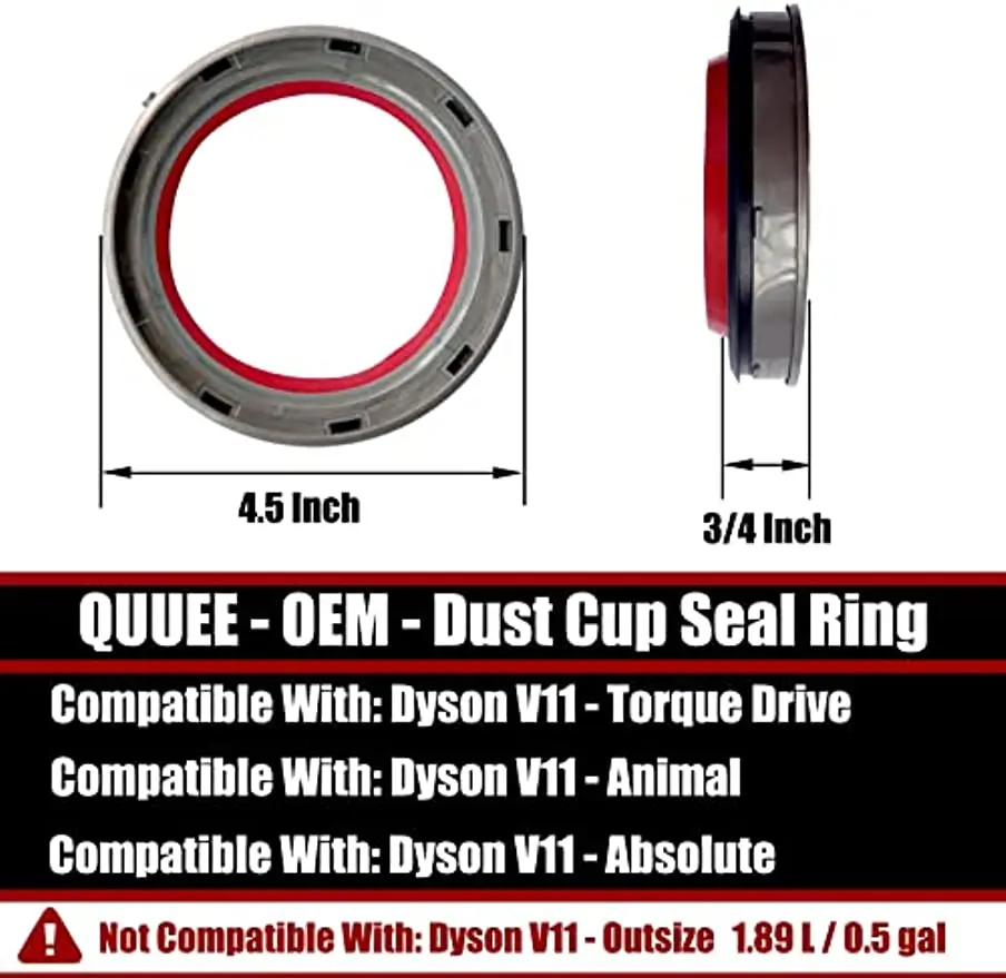 Dust Bin Top filter Sealing Ring cover replacement for Dyson V10 V11 V12 V15 Vacuum Cleaner Replacement Spare Part Accessories