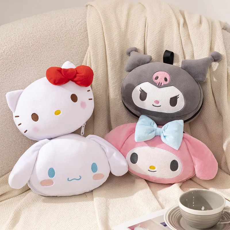 

Sanrio Kawaii Kuromi My Melody Blackout Neck Pillow Eye Mask Hello Kitty Cinnamoroll Travel Neck Pillow Girly Heart Nap Pillow