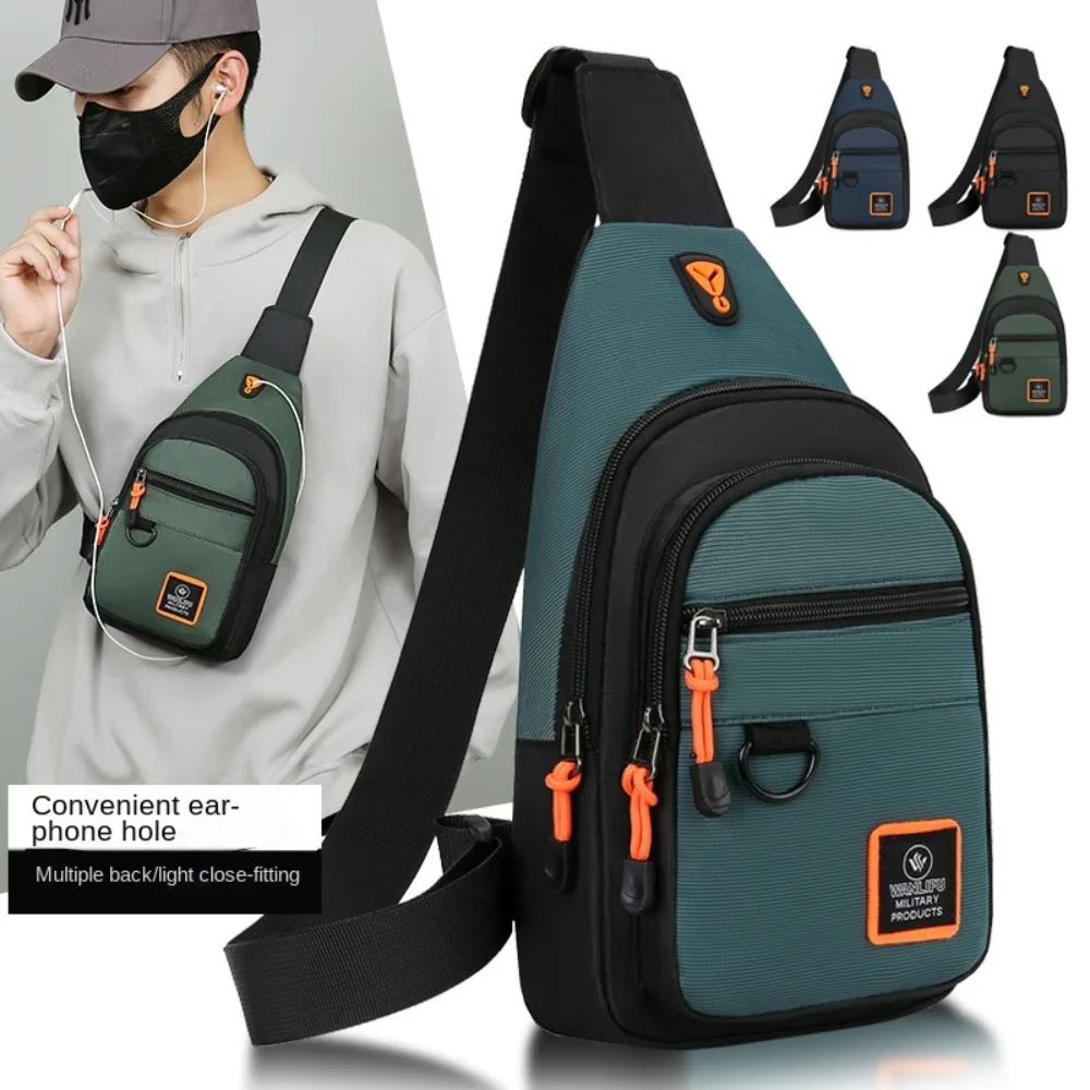 

Portable Wear-resistant Chest Bag MultiFunctional Waterproof Crossbody Bags Messenger Bag Sport Outdoor